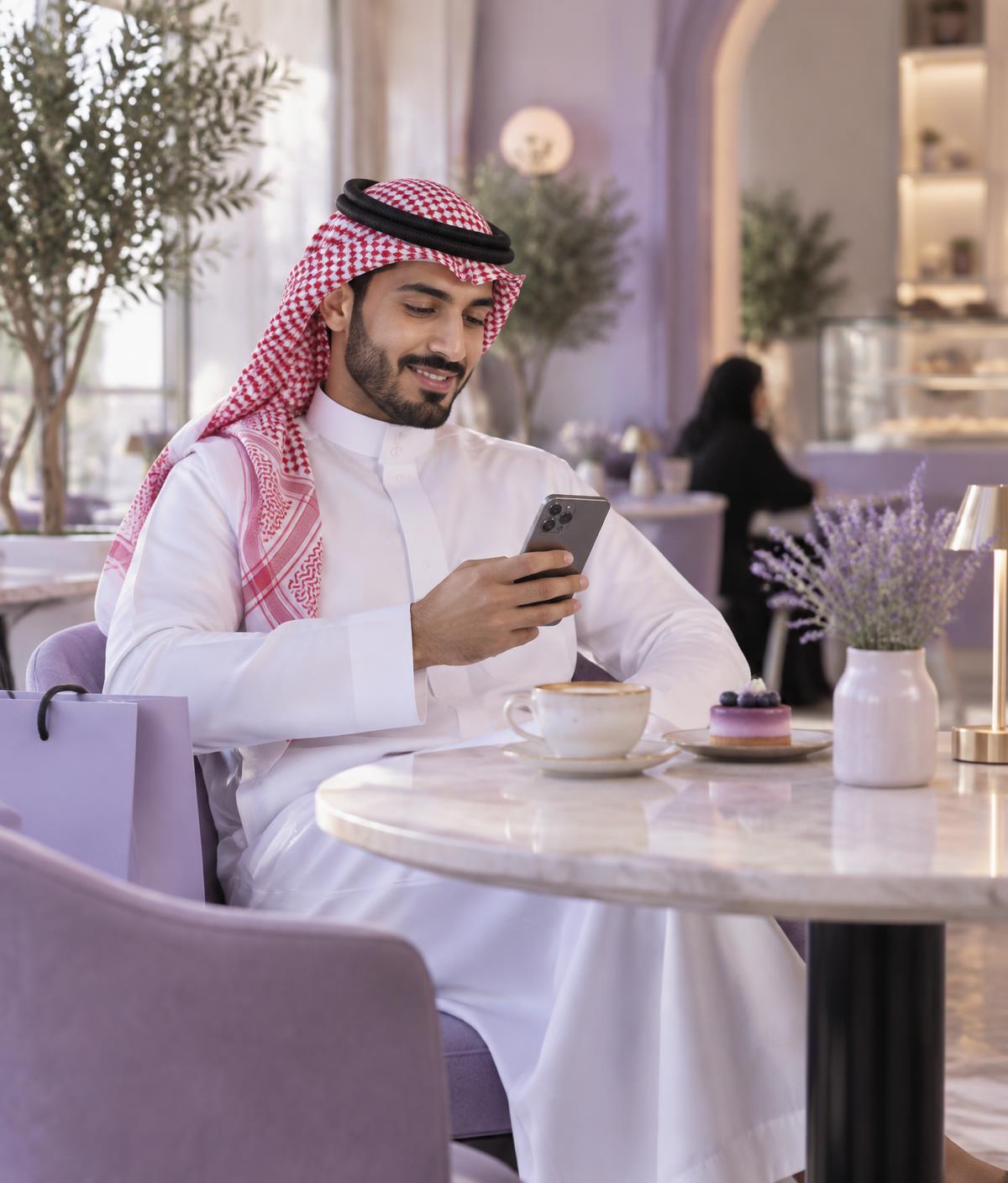 عميل يتابع طلب التمويل من جواله